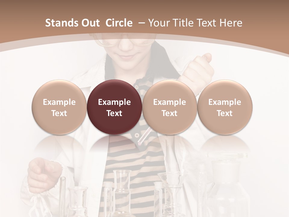 A Young Man Is Making A Science Experiment PowerPoint Template