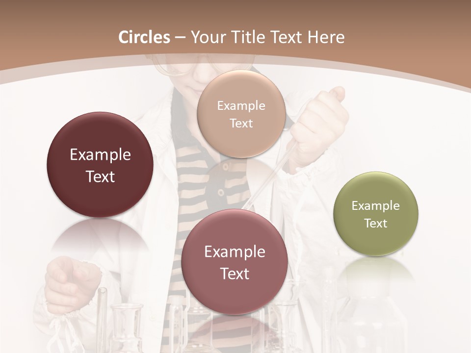 A Young Man Is Making A Science Experiment PowerPoint Template