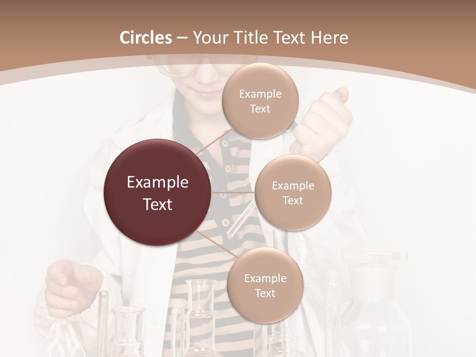 A Young Man Is Making A Science Experiment PowerPoint Template