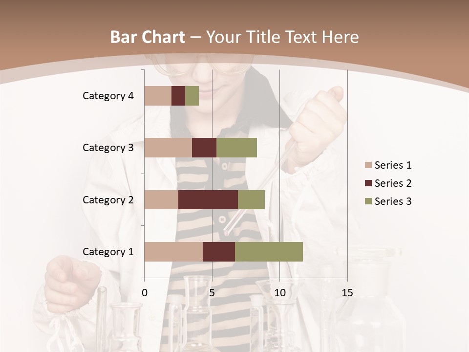 A Young Man Is Making A Science Experiment PowerPoint Template