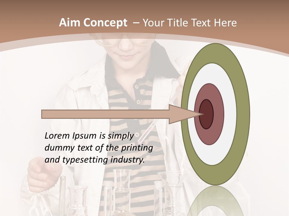 A Young Man Is Making A Science Experiment PowerPoint Template