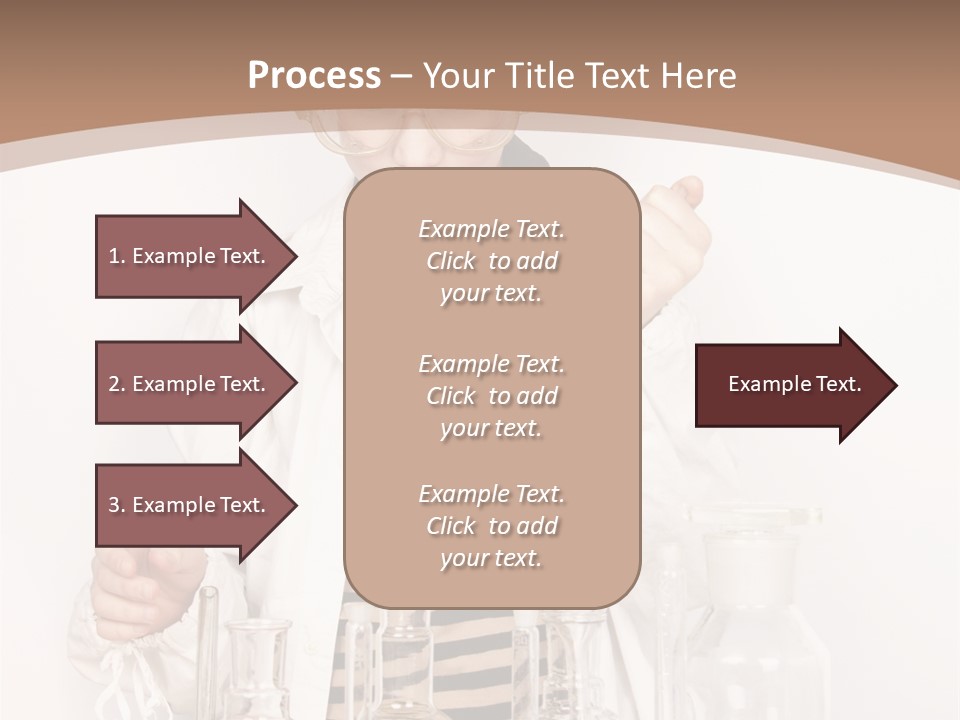 A Young Man Is Making A Science Experiment PowerPoint Template