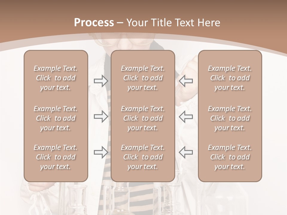 A Young Man Is Making A Science Experiment PowerPoint Template