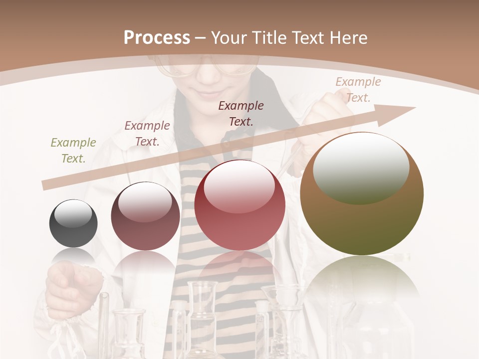A Young Man Is Making A Science Experiment PowerPoint Template
