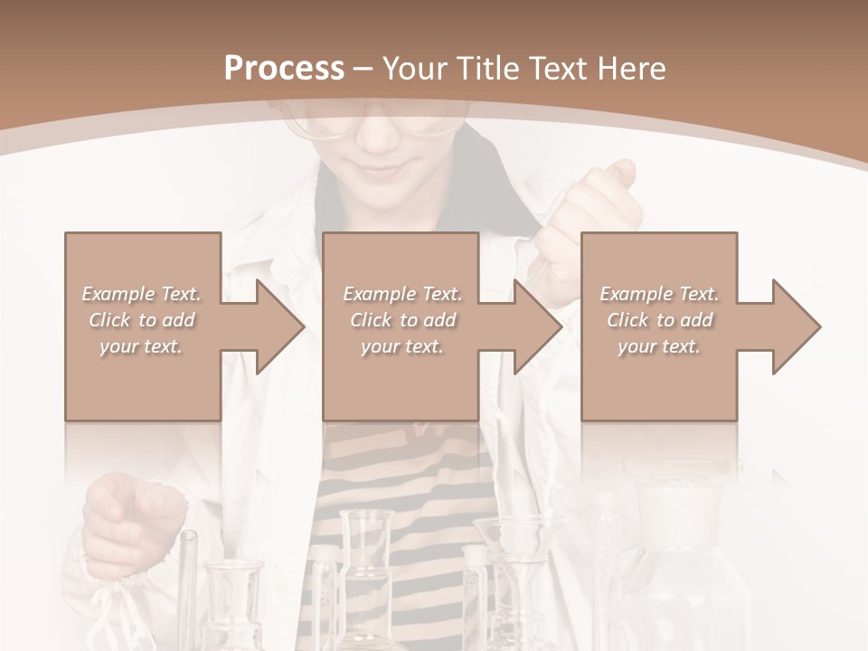 A Young Man Is Making A Science Experiment PowerPoint Template