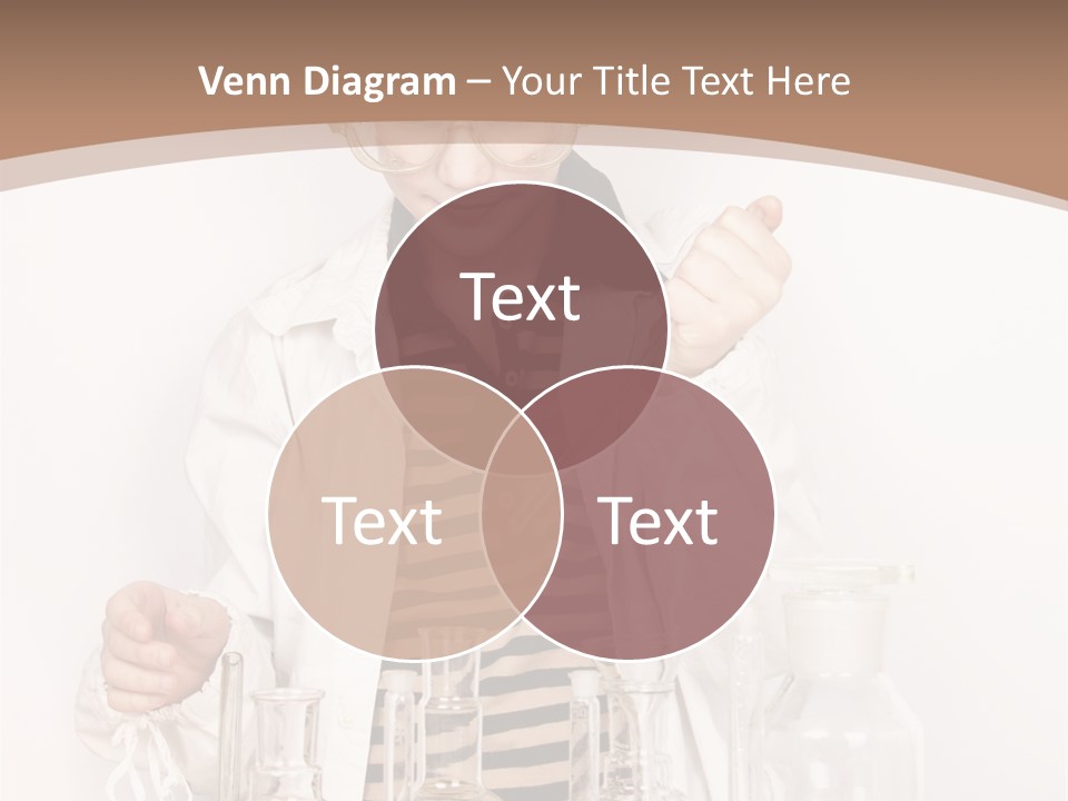 A Young Man Is Making A Science Experiment PowerPoint Template