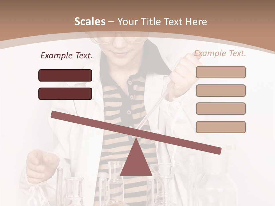 A Young Man Is Making A Science Experiment PowerPoint Template