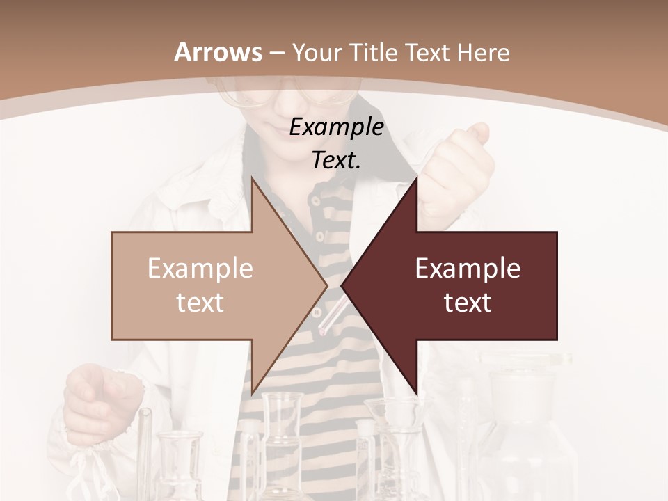 A Young Man Is Making A Science Experiment PowerPoint Template