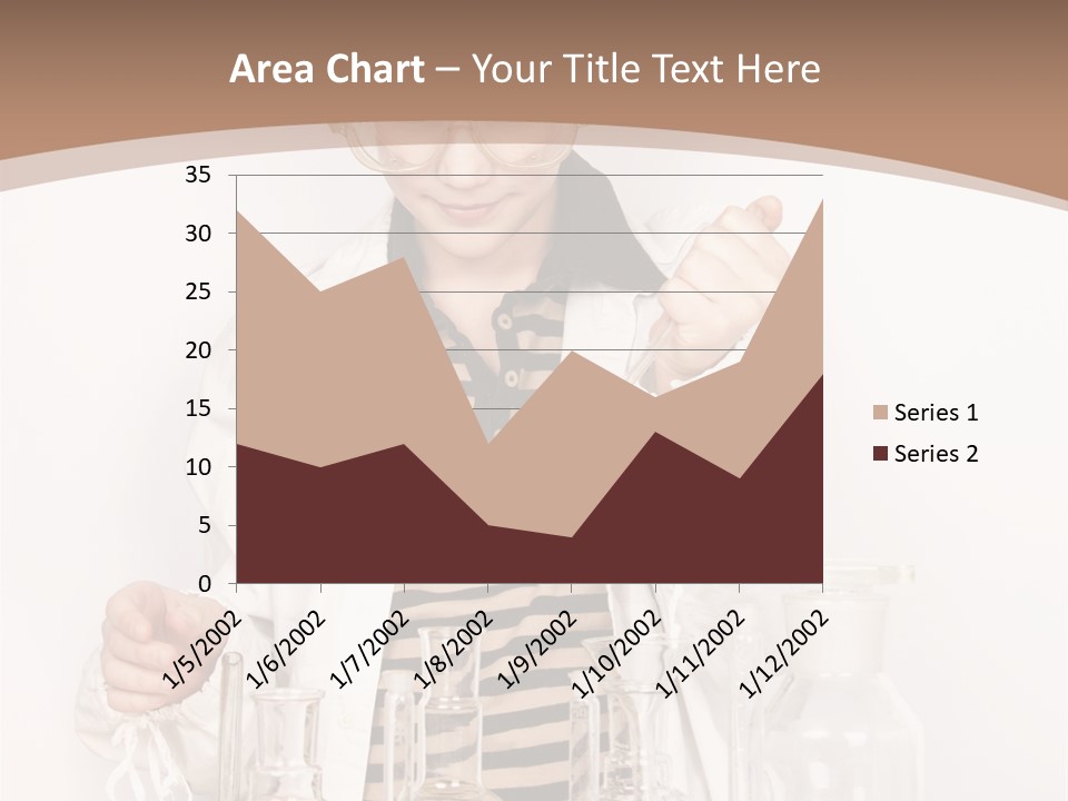 A Young Man Is Making A Science Experiment PowerPoint Template