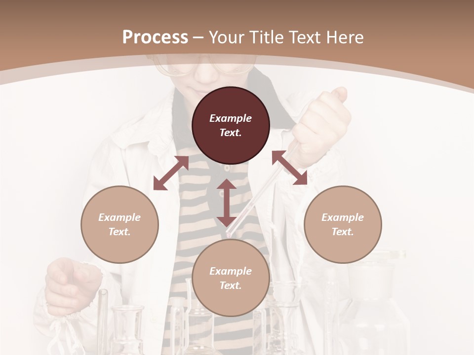 A Young Man Is Making A Science Experiment PowerPoint Template