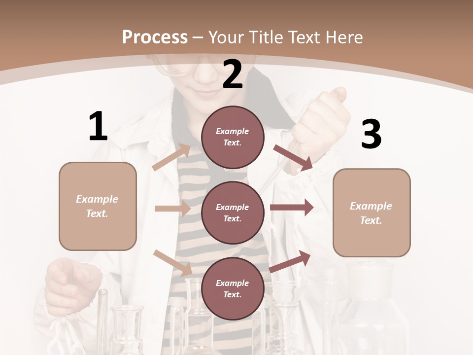 A Young Man Is Making A Science Experiment PowerPoint Template