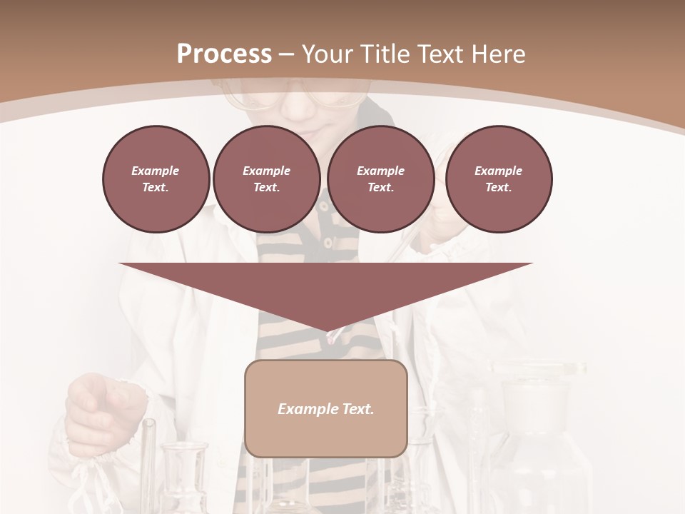 A Young Man Is Making A Science Experiment PowerPoint Template