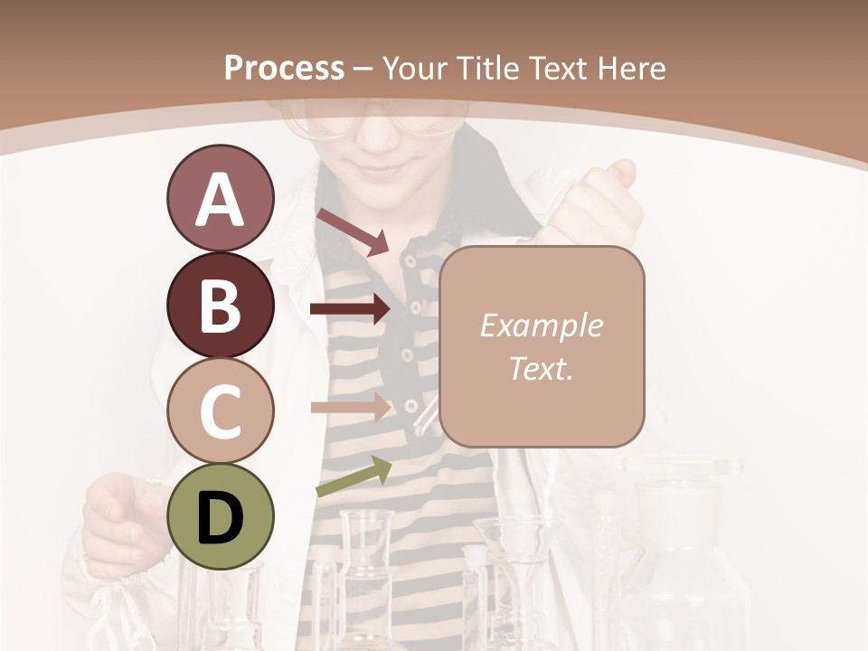 A Young Man Is Making A Science Experiment PowerPoint Template