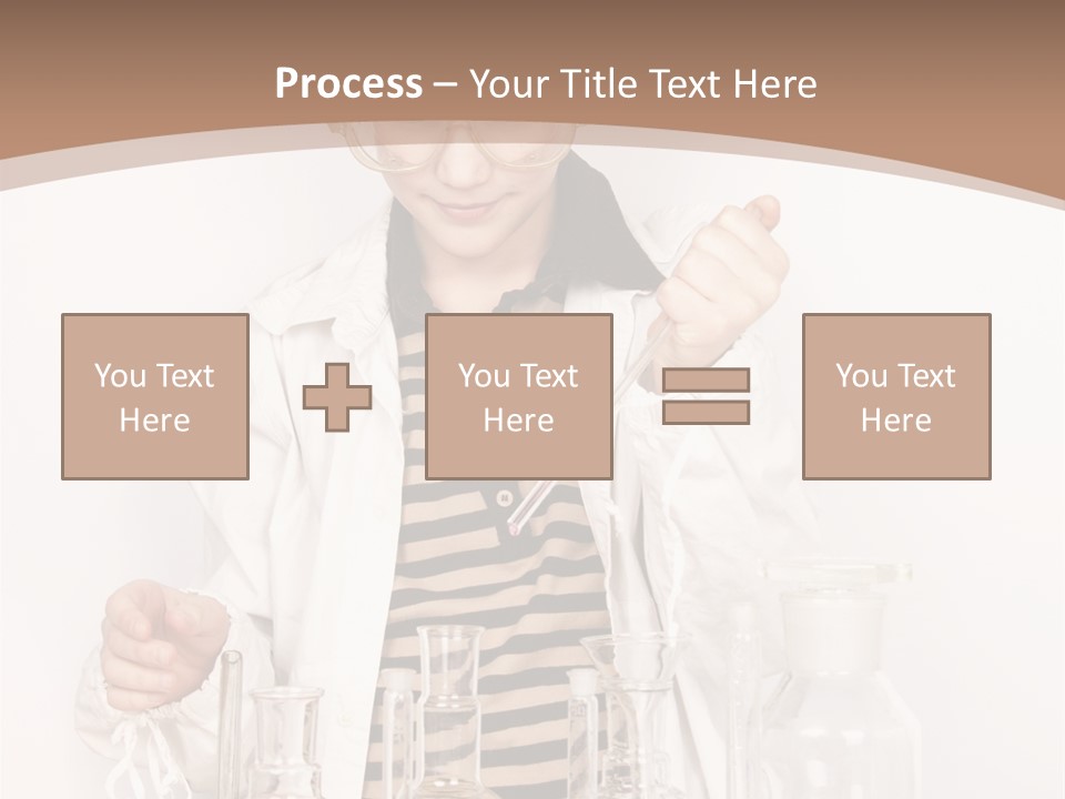 A Young Man Is Making A Science Experiment PowerPoint Template