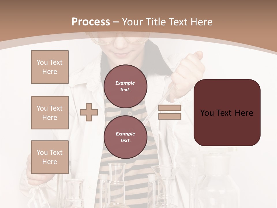 A Young Man Is Making A Science Experiment PowerPoint Template