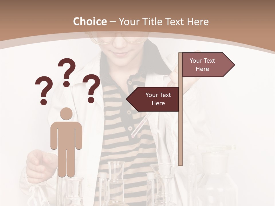 A Young Man Is Making A Science Experiment PowerPoint Template