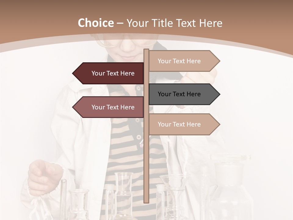 A Young Man Is Making A Science Experiment PowerPoint Template
