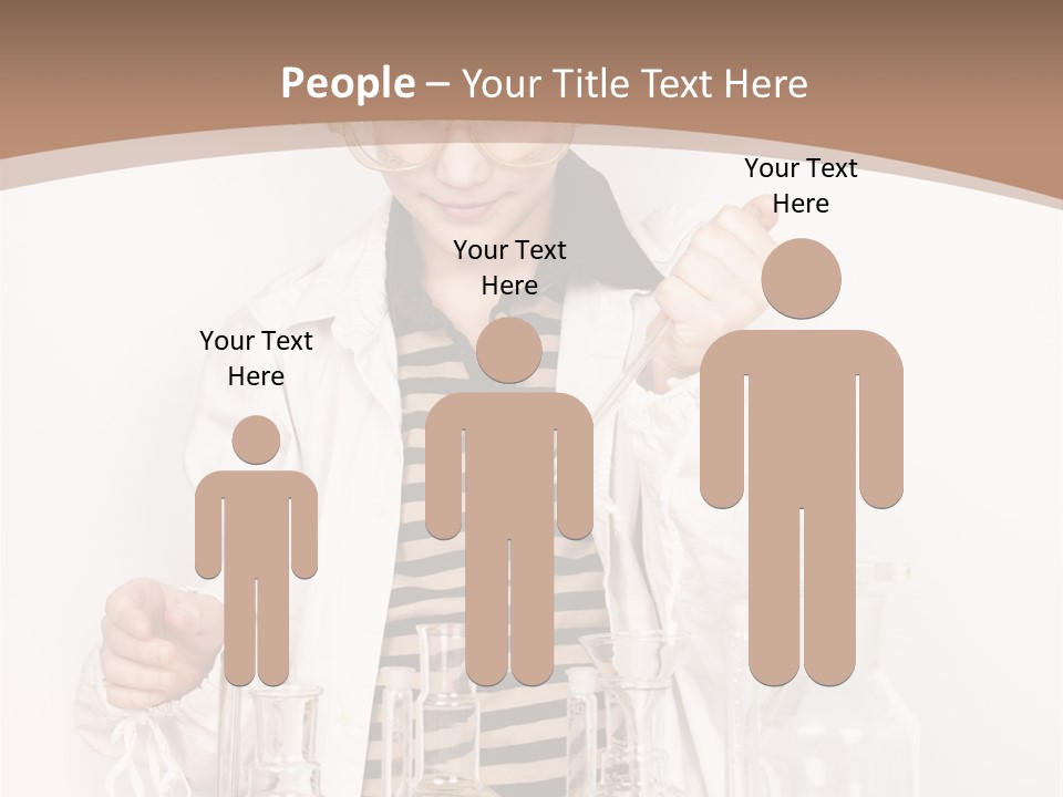 A Young Man Is Making A Science Experiment PowerPoint Template