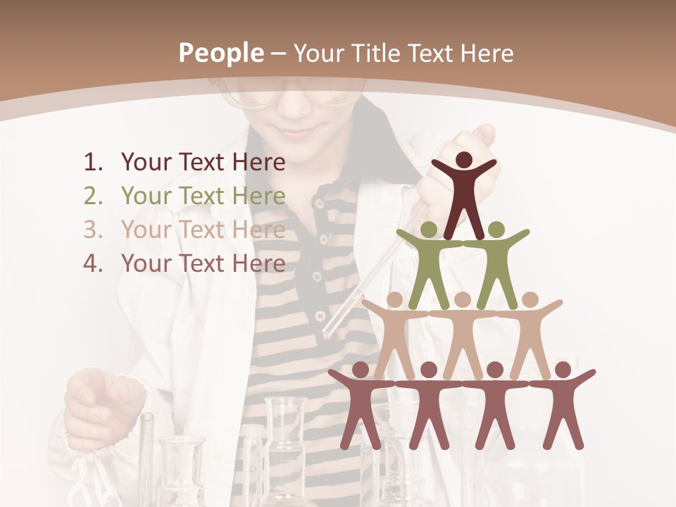 A Young Man Is Making A Science Experiment PowerPoint Template