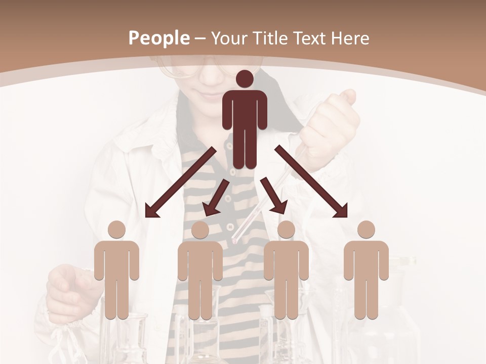A Young Man Is Making A Science Experiment PowerPoint Template