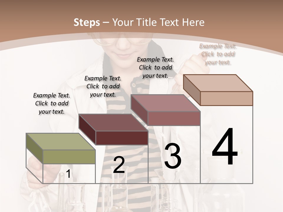 A Young Man Is Making A Science Experiment PowerPoint Template