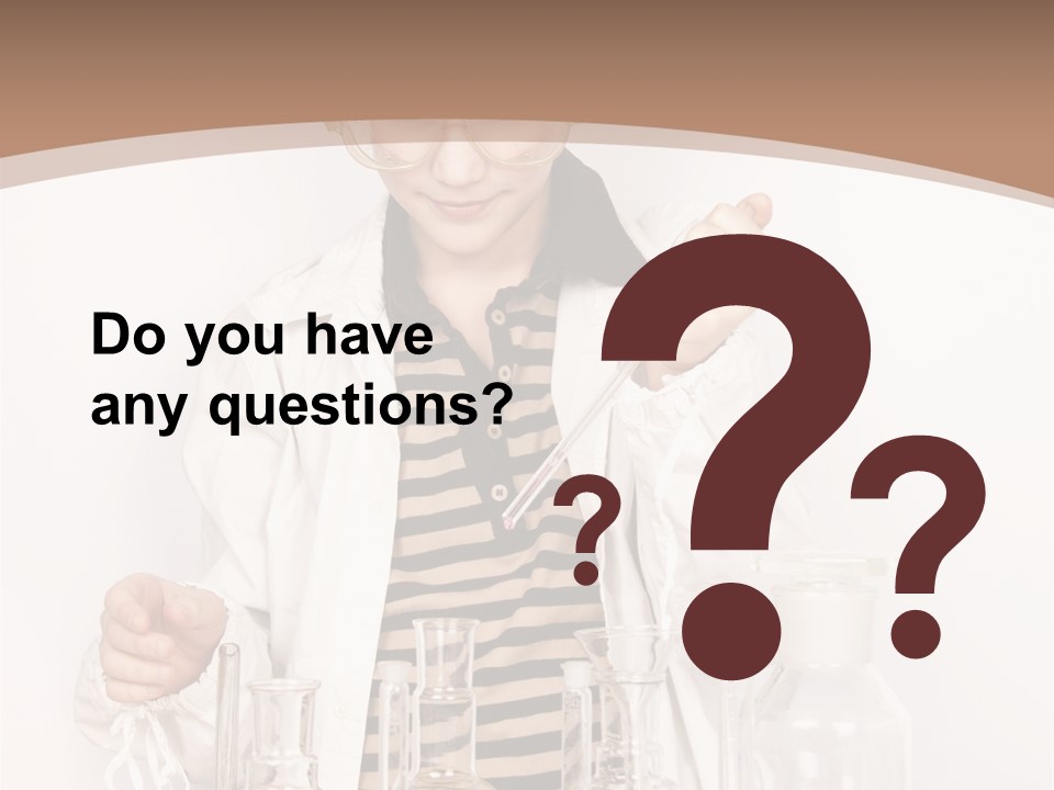 A Young Man Is Making A Science Experiment PowerPoint Template