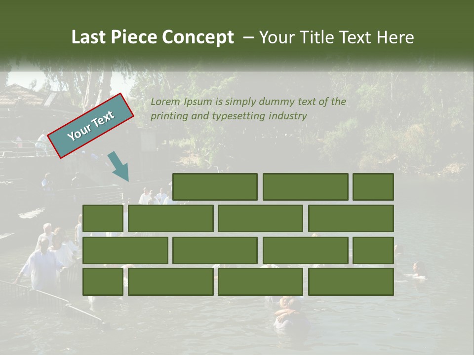 A Group Of People In White Shirts Are In The Water PowerPoint Template