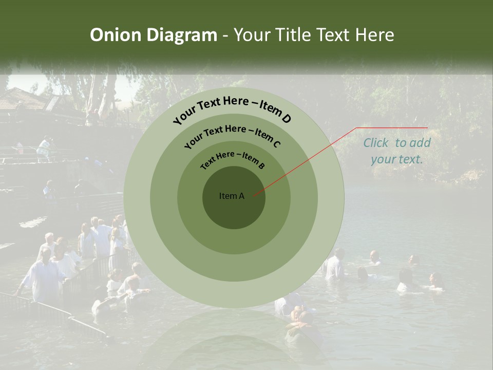 A Group Of People In White Shirts Are In The Water PowerPoint Template