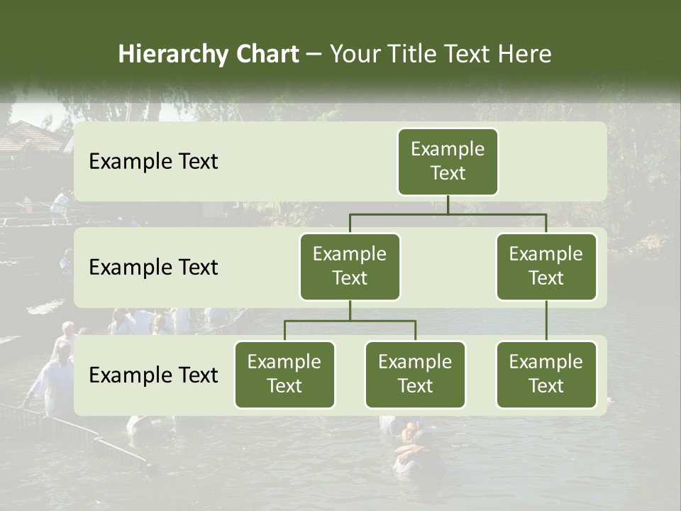 A Group Of People In White Shirts Are In The Water PowerPoint Template