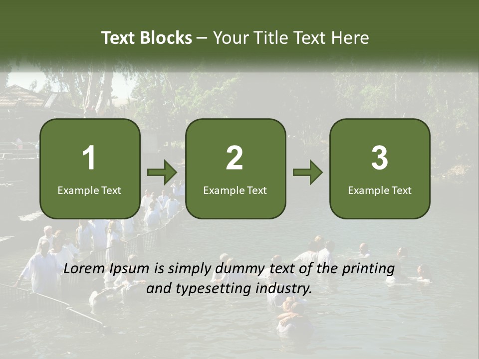 A Group Of People In White Shirts Are In The Water PowerPoint Template