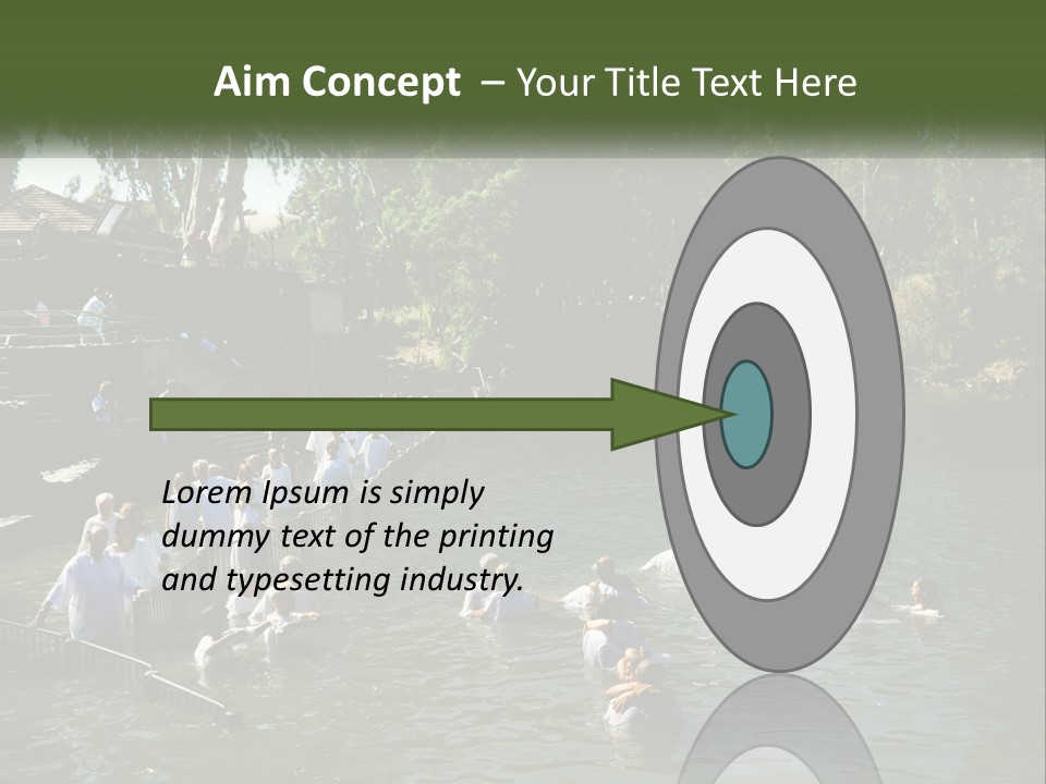 A Group Of People In White Shirts Are In The Water PowerPoint Template