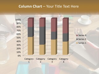 A Group Of People Sitting Around A Wooden Table PowerPoint Template