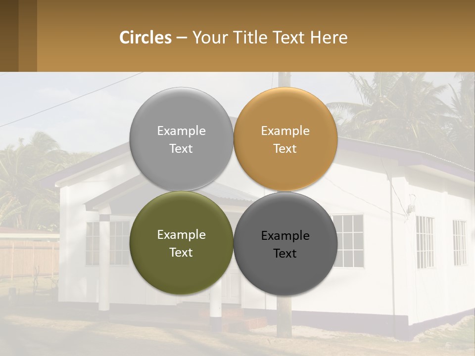 A Small Church With A Cross On The Roof PowerPoint Template