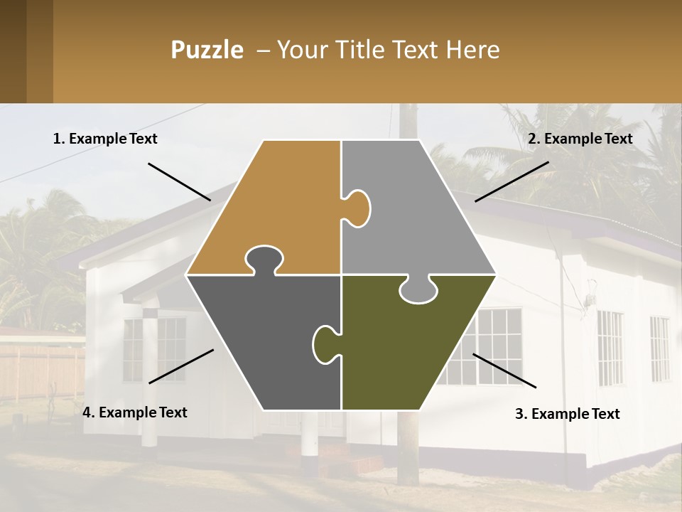 A Small Church With A Cross On The Roof PowerPoint Template