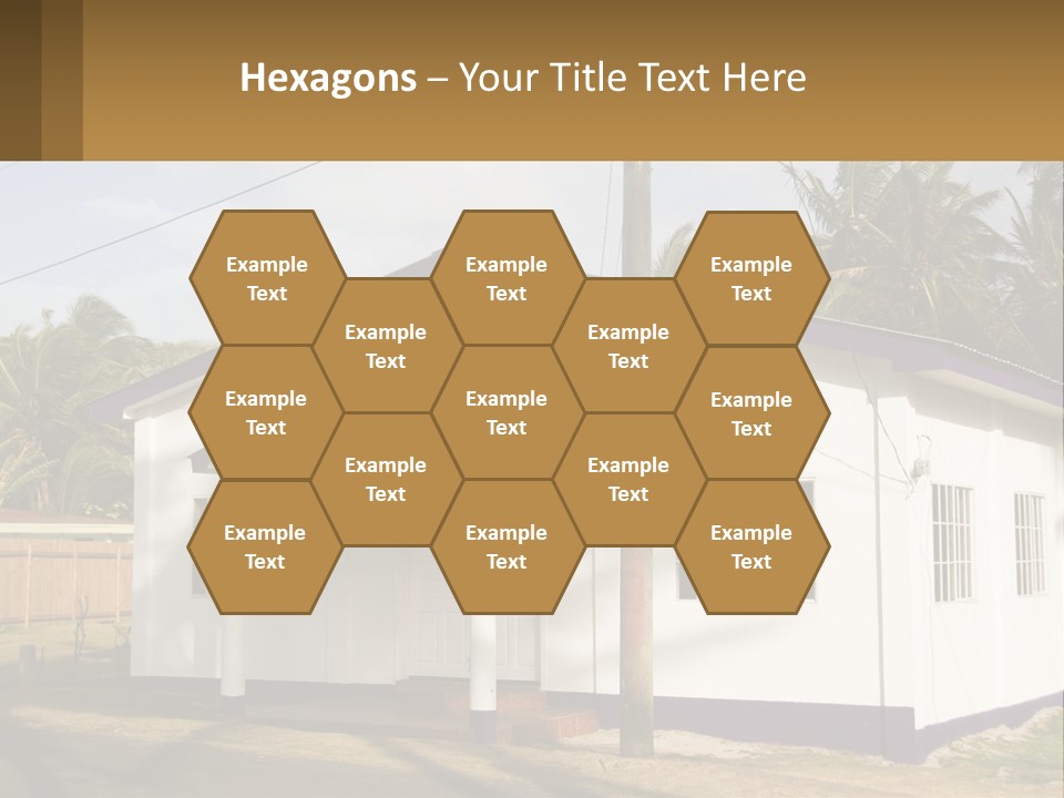 A Small Church With A Cross On The Roof PowerPoint Template