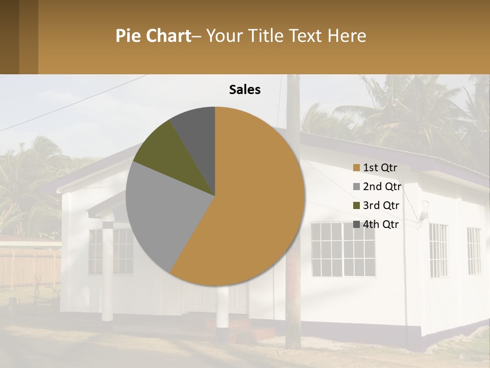 A Small Church With A Cross On The Roof PowerPoint Template
