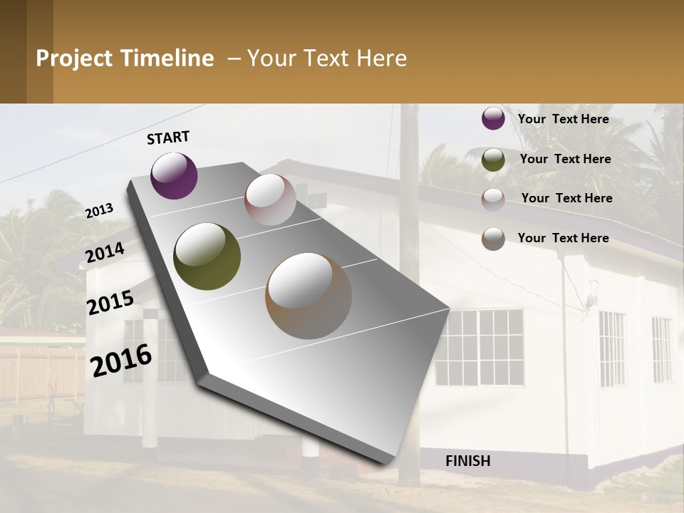 A Small Church With A Cross On The Roof PowerPoint Template