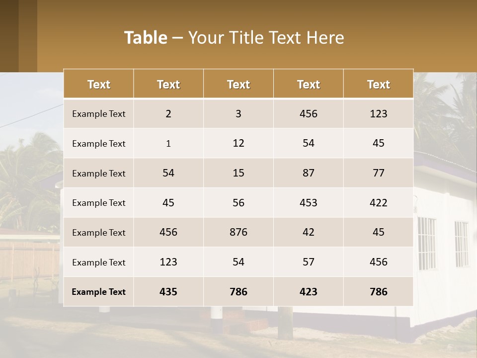 A Small Church With A Cross On The Roof PowerPoint Template