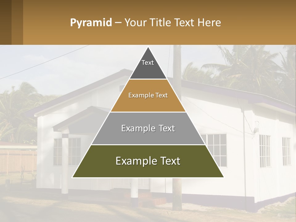 A Small Church With A Cross On The Roof PowerPoint Template