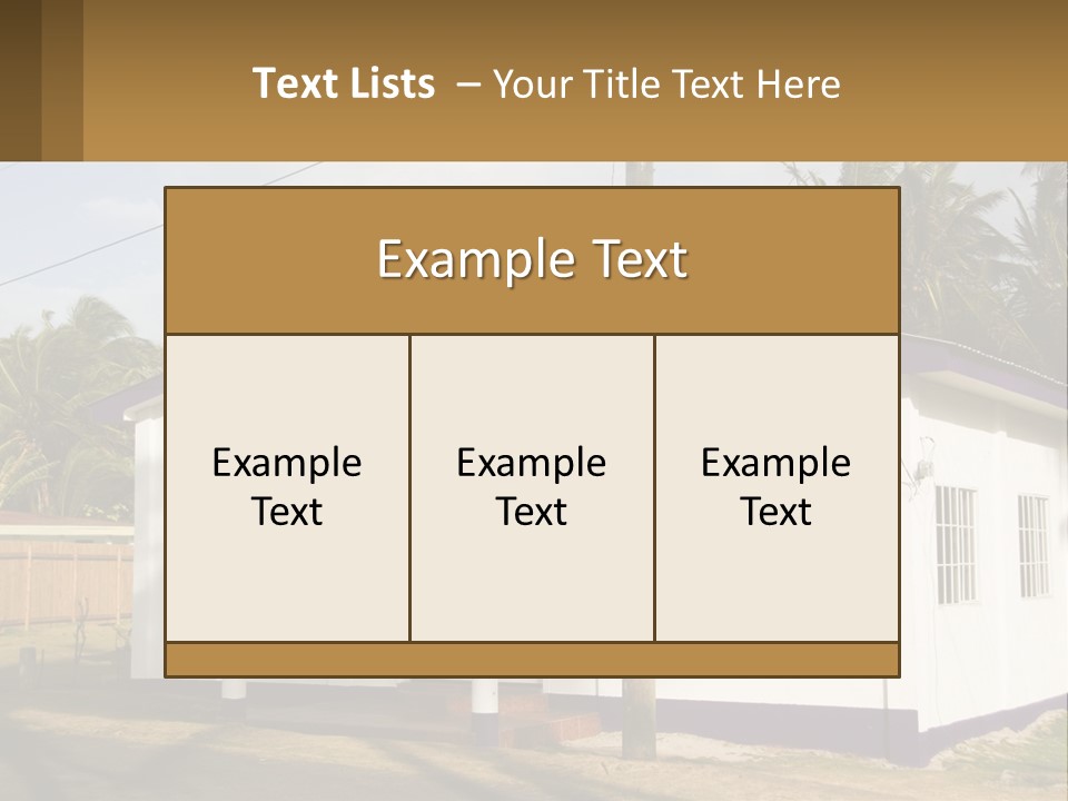 A Small Church With A Cross On The Roof PowerPoint Template