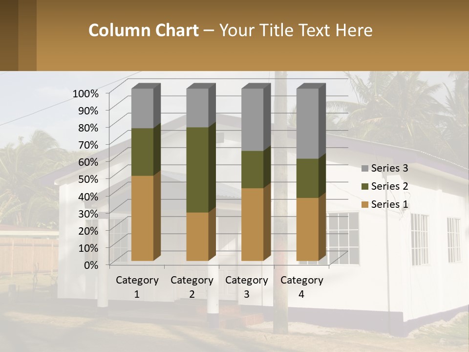A Small Church With A Cross On The Roof PowerPoint Template