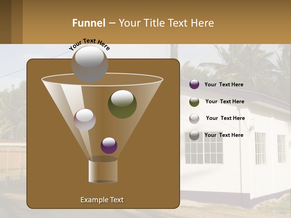 A Small Church With A Cross On The Roof PowerPoint Template
