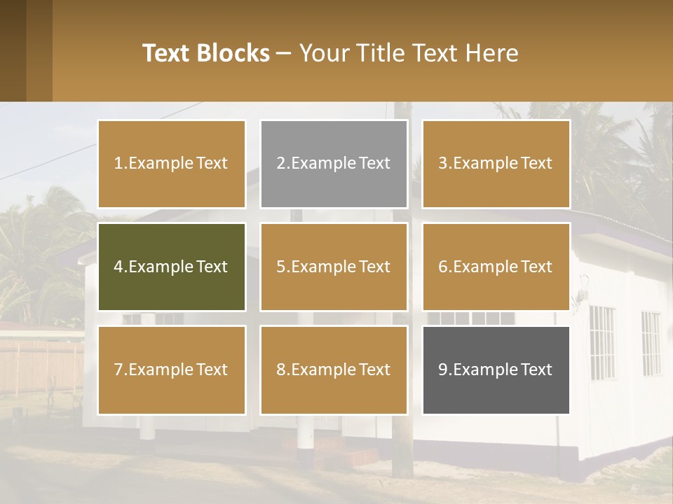 A Small Church With A Cross On The Roof PowerPoint Template