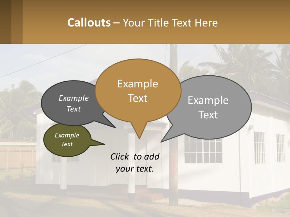 A Small Church With A Cross On The Roof PowerPoint Template