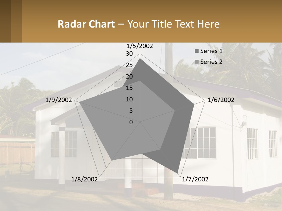 A Small Church With A Cross On The Roof PowerPoint Template