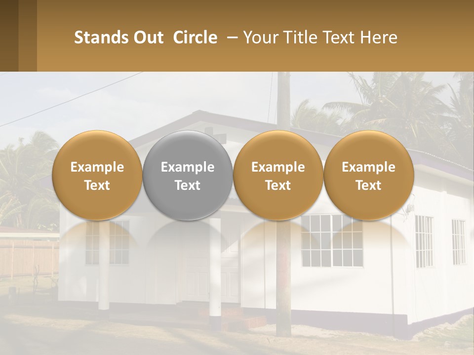 A Small Church With A Cross On The Roof PowerPoint Template