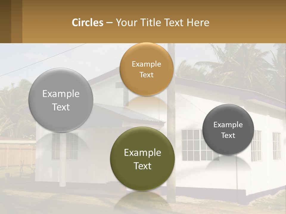 A Small Church With A Cross On The Roof PowerPoint Template