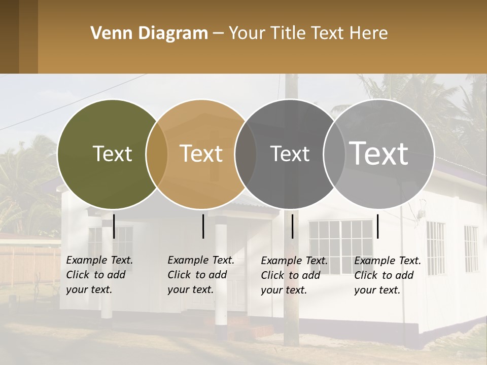 A Small Church With A Cross On The Roof PowerPoint Template