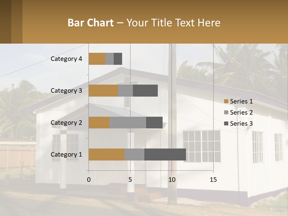 A Small Church With A Cross On The Roof PowerPoint Template