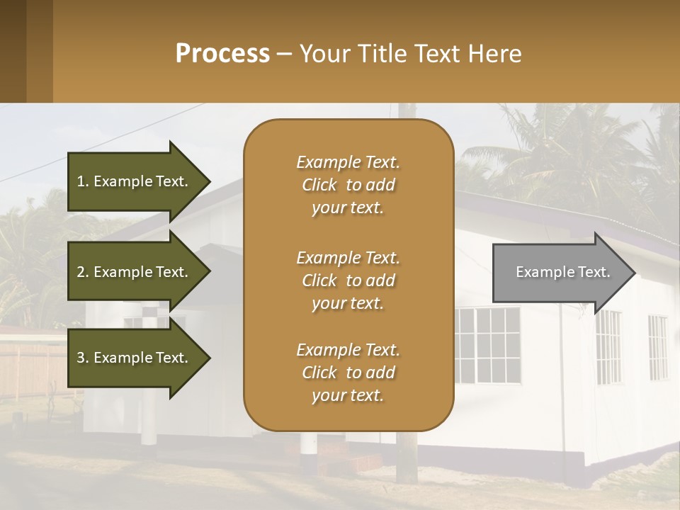 A Small Church With A Cross On The Roof PowerPoint Template